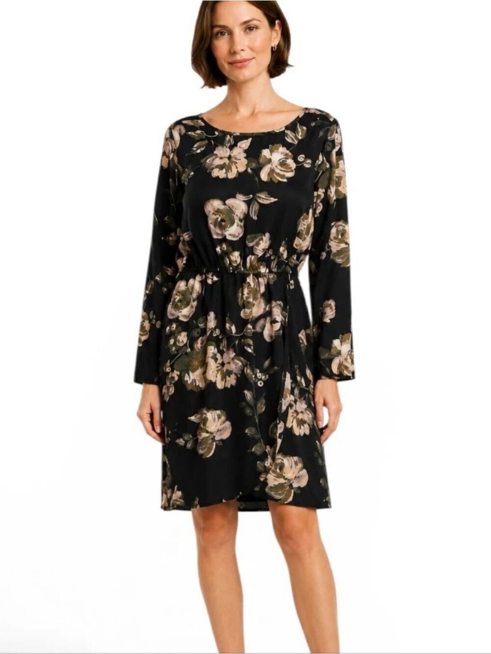 J.Crew Floral Faux Wrap Dress Size 12